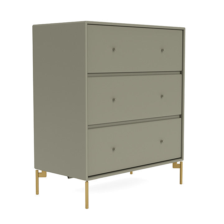 Montana Carry Dresser With Legs, Fennel/Brass