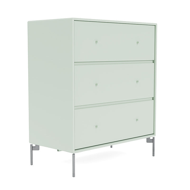 Montana Carry Dresser With Legs, Mist/Matt Chrome