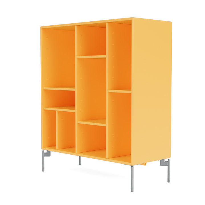 [product_category]-Montana Compile Decorative Shelf With Legs, Acacia/Matt Chrome-Montana Furniture-5715288344528-0COMPILE-166-01-MON-1