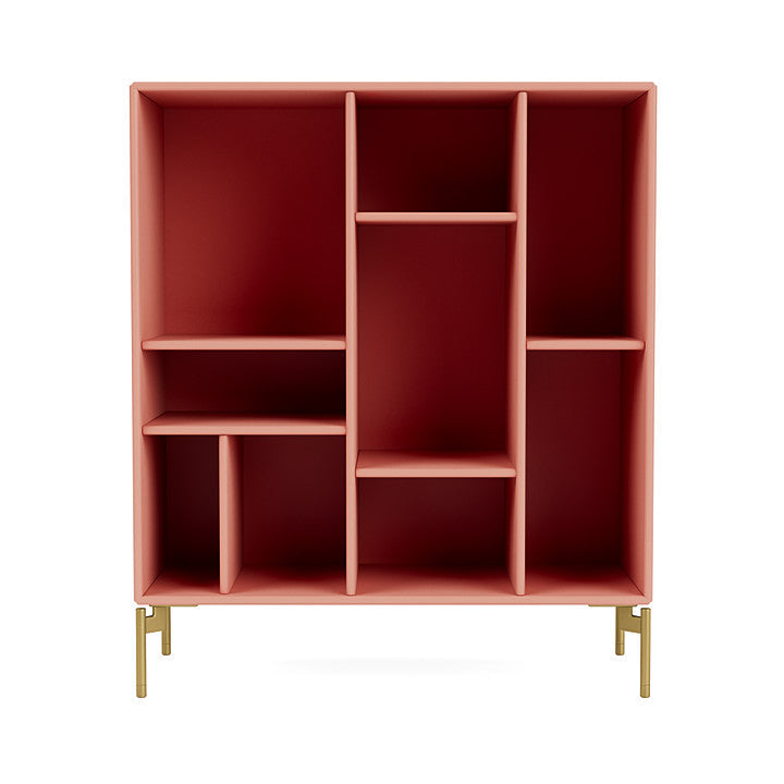 [product_category]-Montana Compile Decorative Shelf With Legs, Rhubarb/Brass-Montana Furniture-5714322597951-0COMPILE-151-09-MON-2