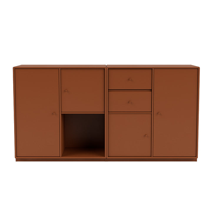 [product_category]-Montana Couple Sideboard With 3 Cm Plinth, Hazelnut Brown-Montana Furniture-5714322614047-00COUPLE-146-06-MON-2