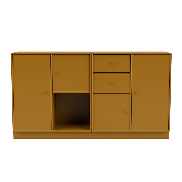 [product_category]-Montana Couple Sideboard With 7 Cm Plinth, Amber Yellow-Montana Furniture-5714322613736-00COUPLE-142-07-MON-2