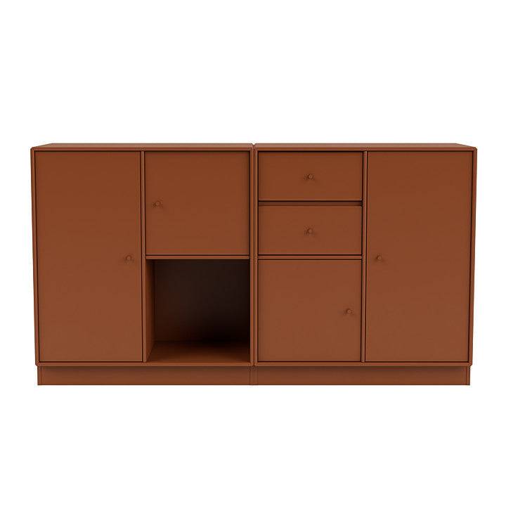 [product_category]-Montana Couple Sideboard With 7 Cm Plinth, Hazelnut Brown-Montana Furniture-5714322614054-00COUPLE-146-07-MON-2