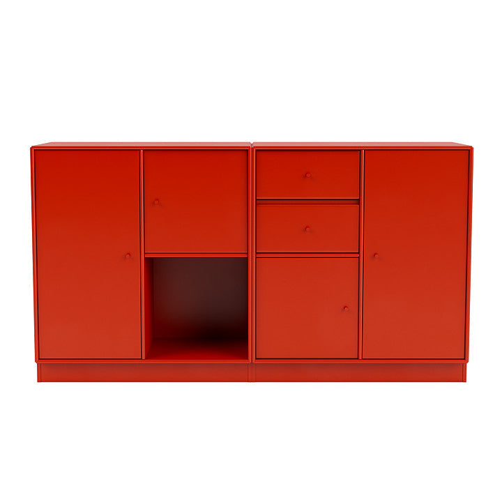 [product_category]-Montana Couple Sideboard With 7 Cm Plinth, Rosehip Red-Montana Furniture-5714322613972-00COUPLE-145-07-MON-2