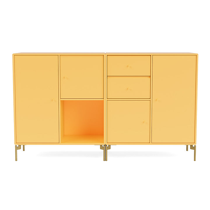 [product_category]-Montana Couple Sideboard With Legs, Acacia/Brass-Montana Furniture-5715288344917-00COUPLE-166-09-MON-2