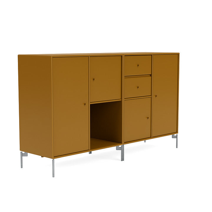 [product_category]-Montana Couple Sideboard With Legs, Amber/Matt Chrome-Montana Furniture-5714322613675-00COUPLE-142-01-MON-3