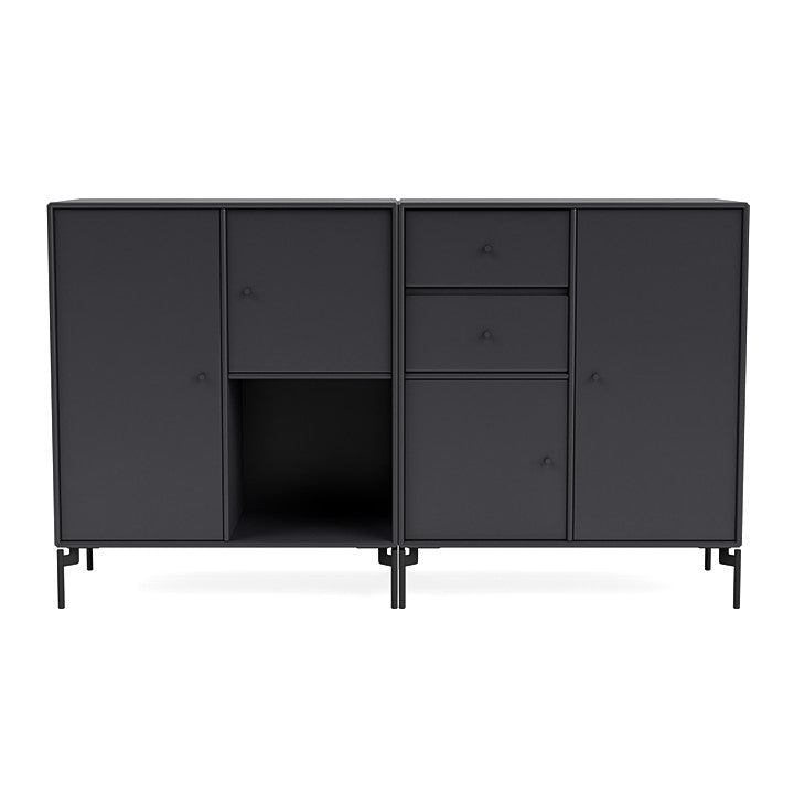 [product_category]-Montana Couple Sideboard With Legs, Anthracite/Black-Montana Furniture-5714322203593-00COUPLE-04-03-MON-2