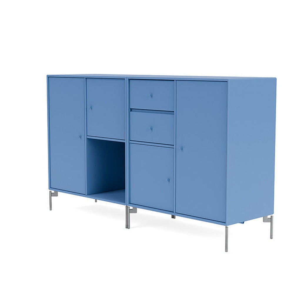 [product_category]-Montana Couple Sideboard With Legs, Azure Blue/Matt Chrome-Montana Furniture-5714322614474-00COUPLE-154-01-MON-1