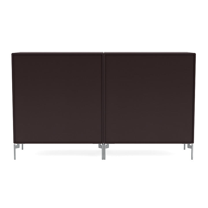 [product_category]-Montana Couple Sideboard With Legs, Balsamic/Matt Chrome-Montana Furniture-5714322614955-00COUPLE-160-01-MON-4