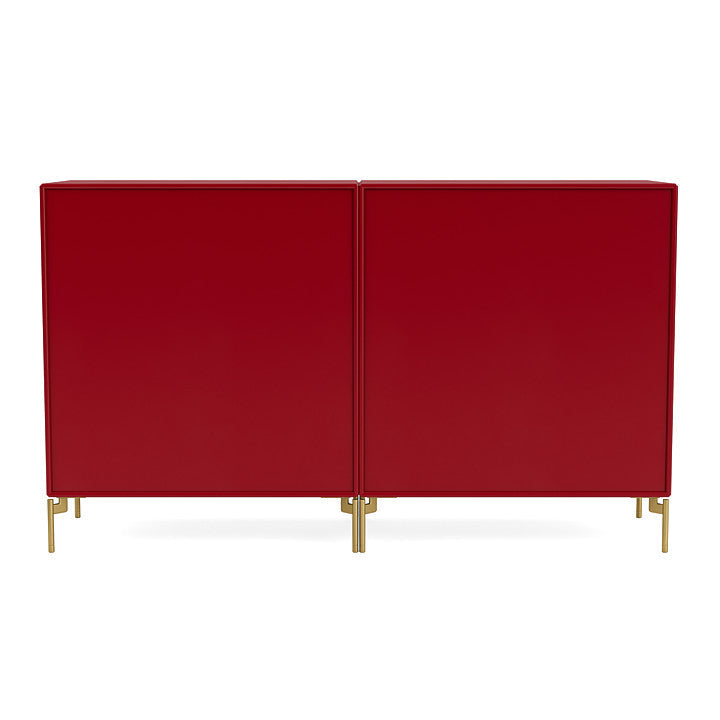 [product_category]-Montana Couple Sideboard With Legs, Beetroot/Brass-Montana Furniture-5714322615419-00COUPLE-165-09-MON-4