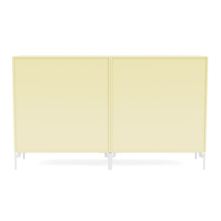 [product_category]-Montana Couple Sideboard With Legs, Camomile/Snow White-Montana Furniture-5714322614887-00COUPLE-159-02-MON-4