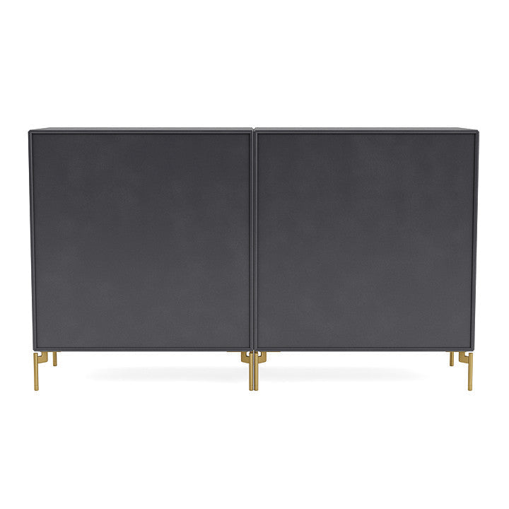 [product_category]-Montana Couple Sideboard With Legs, Carbon Black/Brass-Montana Furniture-5714322615563-00COUPLE-36-09-MON-4