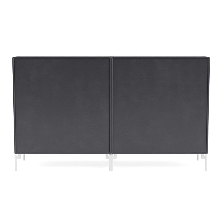 [product_category]-Montana Couple Sideboard With Legs, Carbon Black/Snow White-Montana Furniture-5714322615518-00COUPLE-36-02-MON-4