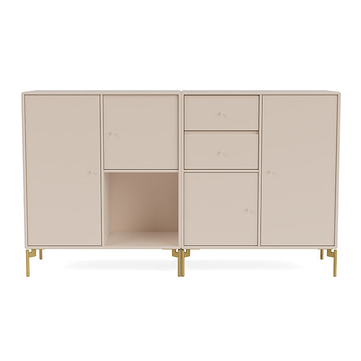 [product_category]-Montana Couple Sideboard With Legs, Clay/Brass-Montana Furniture-5715288345129-00COUPLE-168-09-MON-2