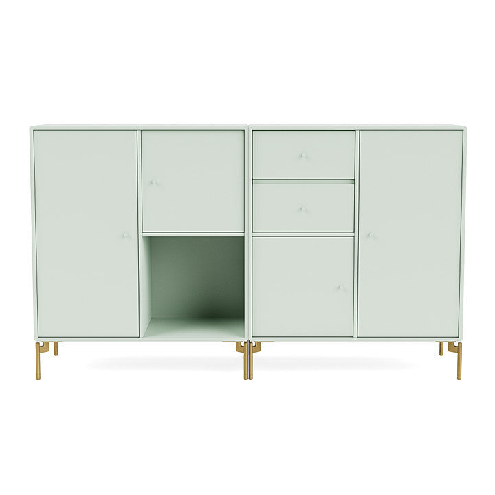 [product_category]-Montana Couple Sideboard With Legs, Mist/Brass-Montana Furniture-5714322615105-00COUPLE-161-09-MON-2