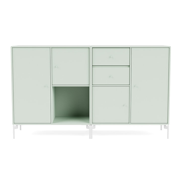 [product_category]-Montana Couple Sideboard With Legs, Mist/Snow White-Montana Furniture-5714322615044-00COUPLE-161-02-MON-2