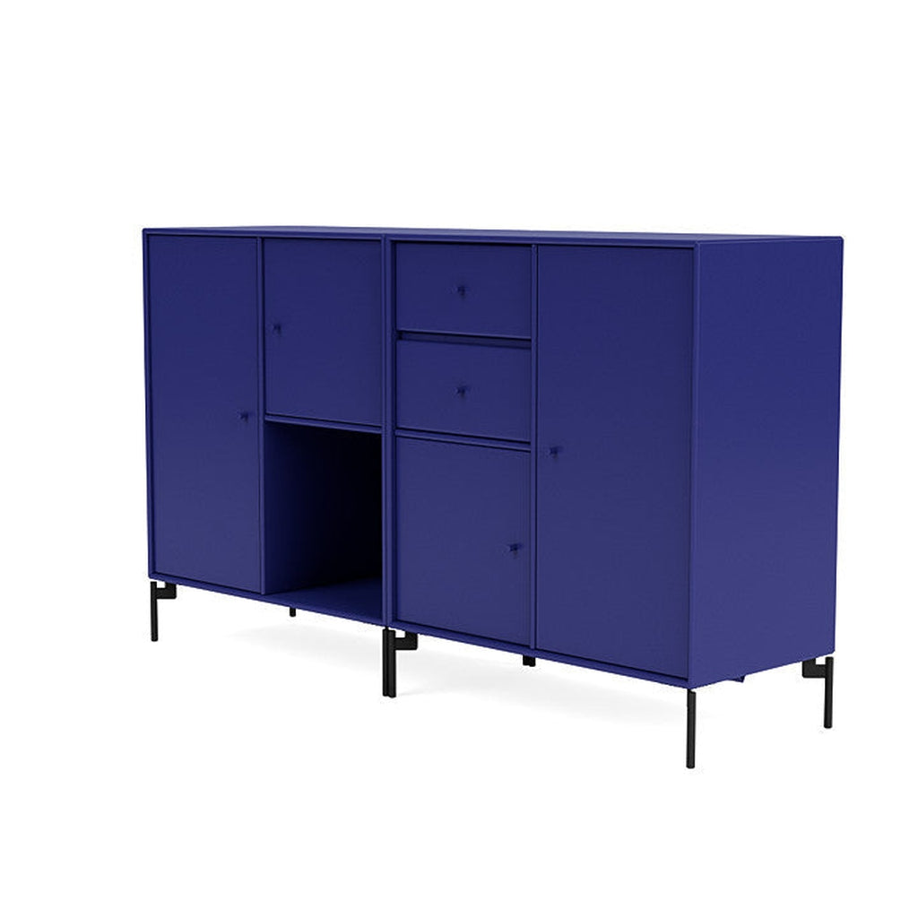 Montana Pare Sideboard con piernas, Monarca Azul/Negro