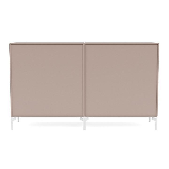 [product_category]-Montana Couple Sideboard With Legs, Mushroom Brown/Snow White-Montana Furniture-5714322203906-00COUPLE-137-02-MON-4