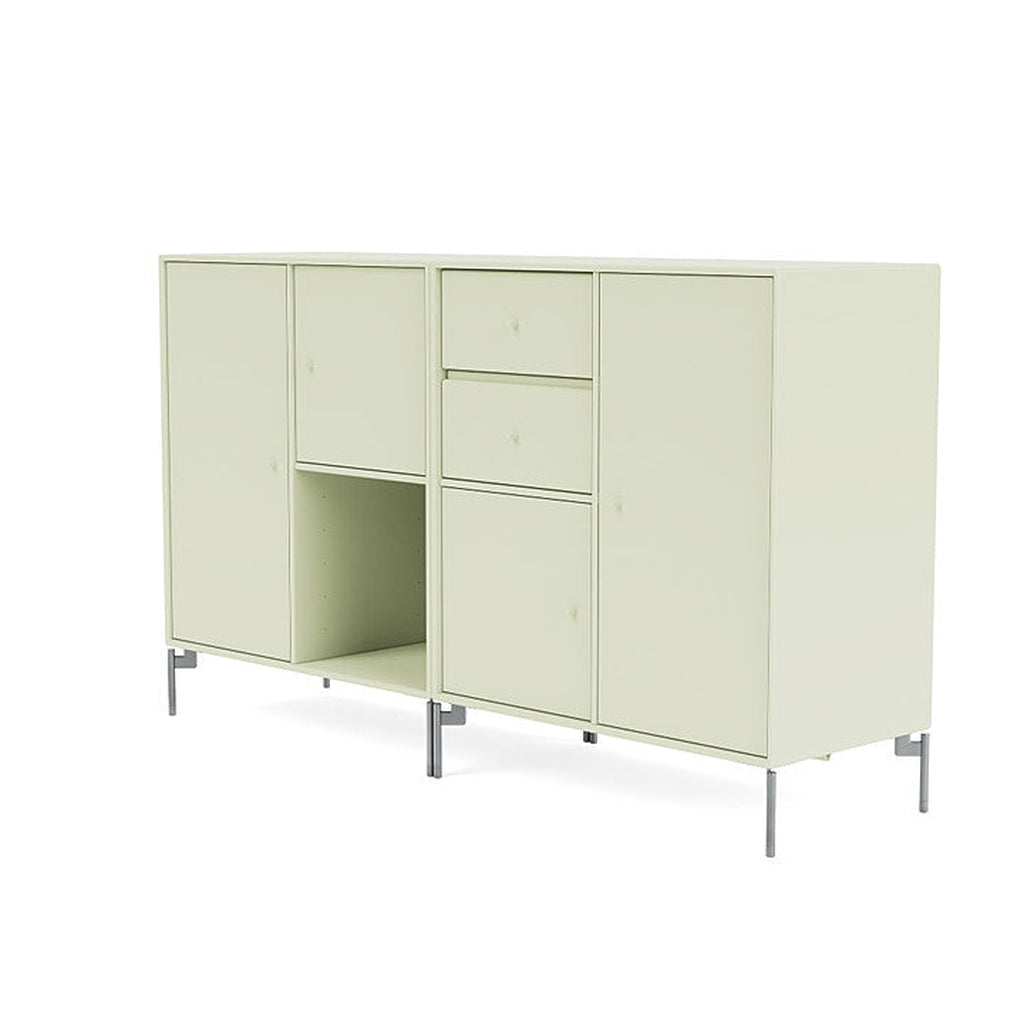 [product_category]-Montana Couple Sideboard With Legs, Pomelo/Matt Chrome-Montana Furniture-5714322613514-00COUPLE-140-01-MON-1