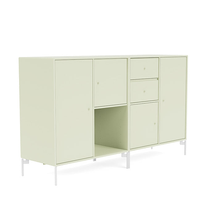 [product_category]-Montana Couple Sideboard With Legs, Pomelo/Snow White-Montana Furniture-5714322613521-00COUPLE-140-02-MON-3