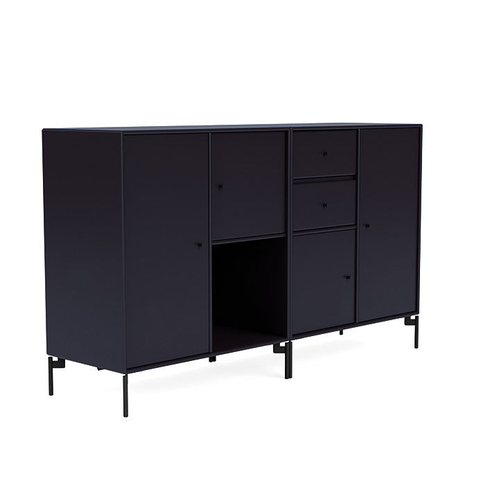 [product_category]-Montana Couple Sideboard With Legs, Shadow/Black-Montana Furniture-5714322614092-00COUPLE-147-03-MON-3