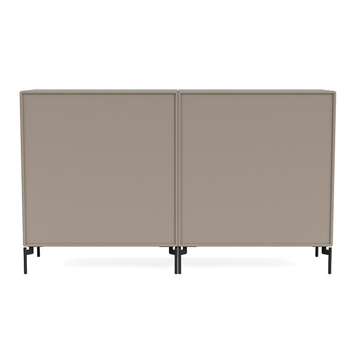 [product_category]-Montana Couple Sideboard With Legs, Truffle/Black-Montana Furniture-5714322613613-00COUPLE-141-03-MON-4