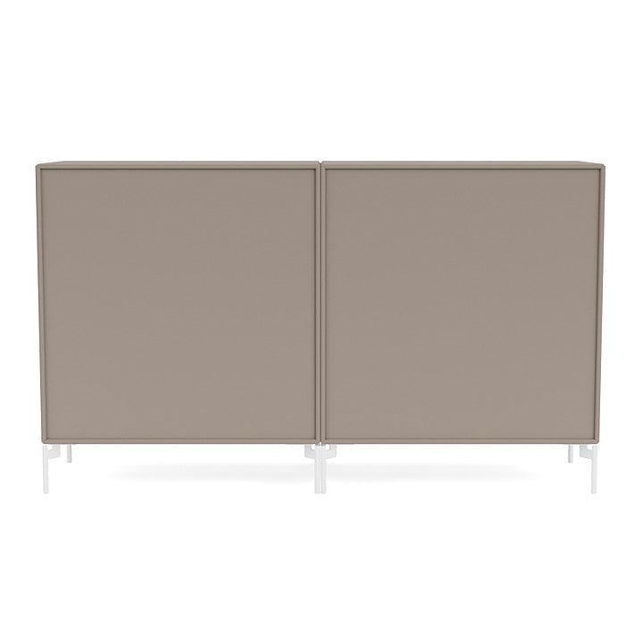 [product_category]-Montana Couple Sideboard With Legs, Truffle/Snow White-Montana Furniture-5714322613606-00COUPLE-141-02-MON-4