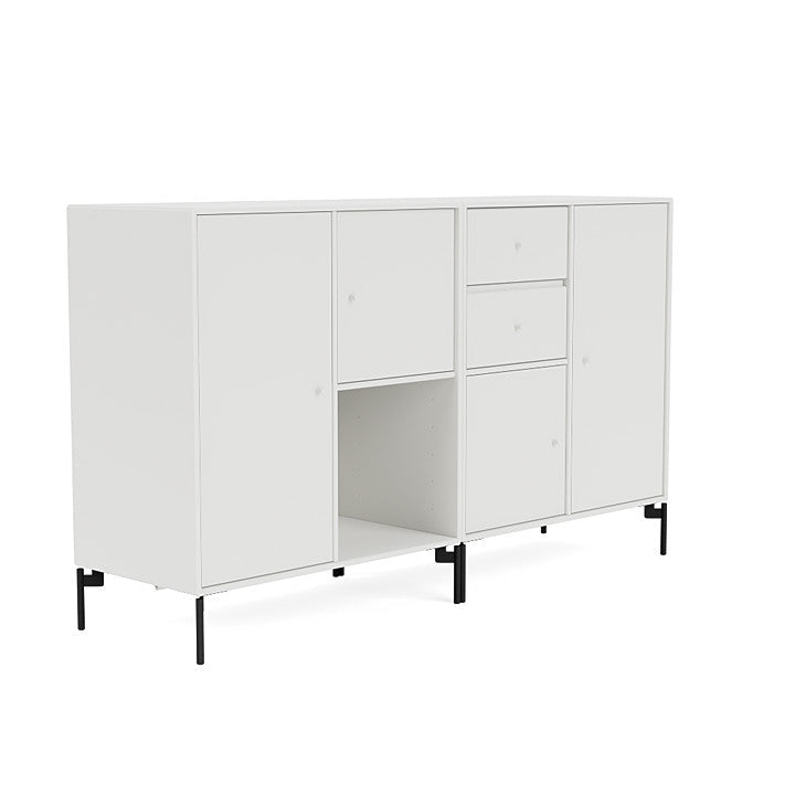 [product_category]-Montana Couple Sideboard With Legs, White/Black-Montana Furniture-5714322612982-00COUPLE-01-03-MON-3