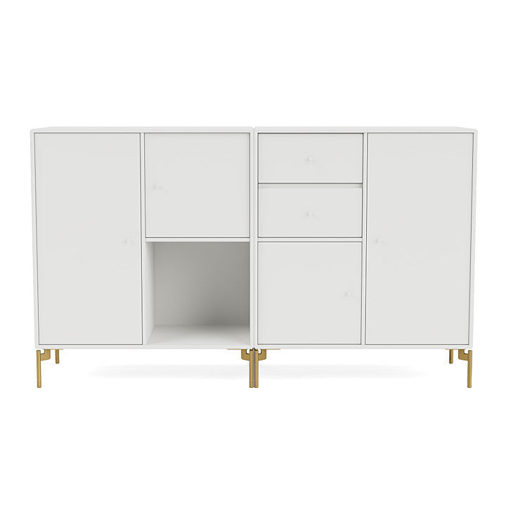 [product_category]-Montana Couple Sideboard With Legs, White/Brass-Montana Furniture-5714322613033-00COUPLE-01-09-MON-2