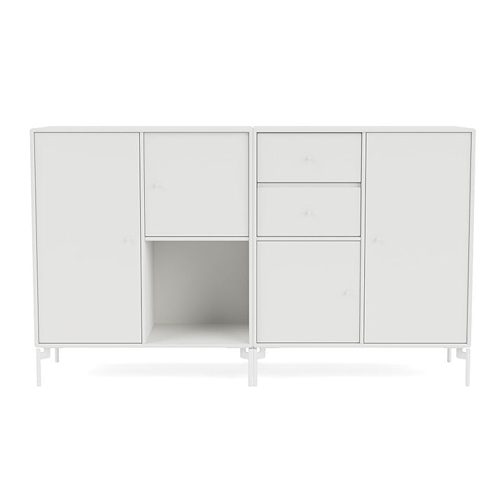 [product_category]-Montana Couple Sideboard With Legs, White/Snow White-Montana Furniture-5714322612975-00COUPLE-01-02-MON-2