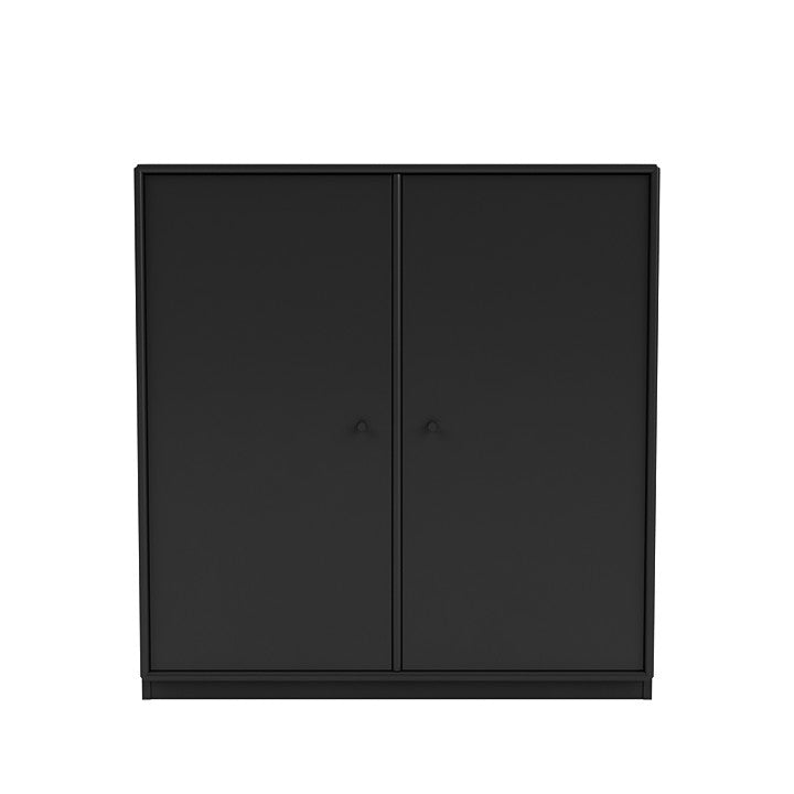 Montana -Abdeckschrank mit 3 cm Sozial, Schwarz