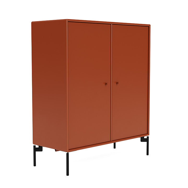 Montana Cover Cabinet With Legs, Hokkaido/Black