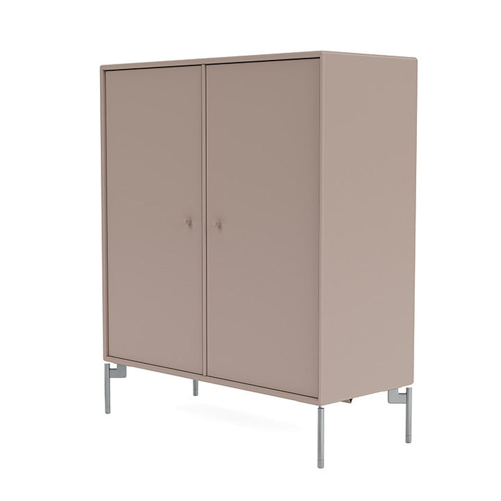 [product_category]-Montana Cover Cabinet With Legs, Mushroom Brown/Matt Chrome-Montana Furniture-5714322204347-000COVER-137-01-MON-1