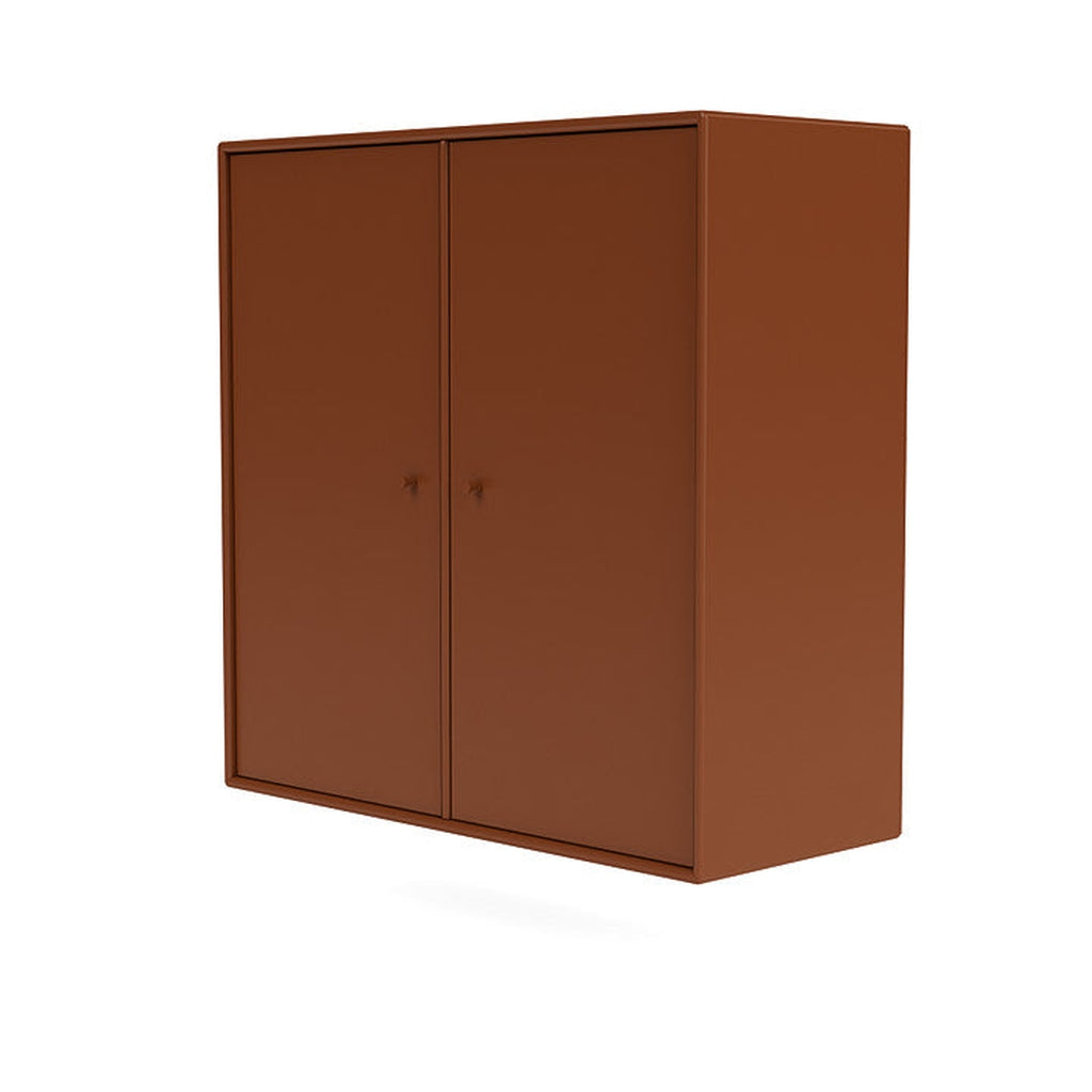 Cabinet de couverture du Montana avec rail de suspension, brun noisette