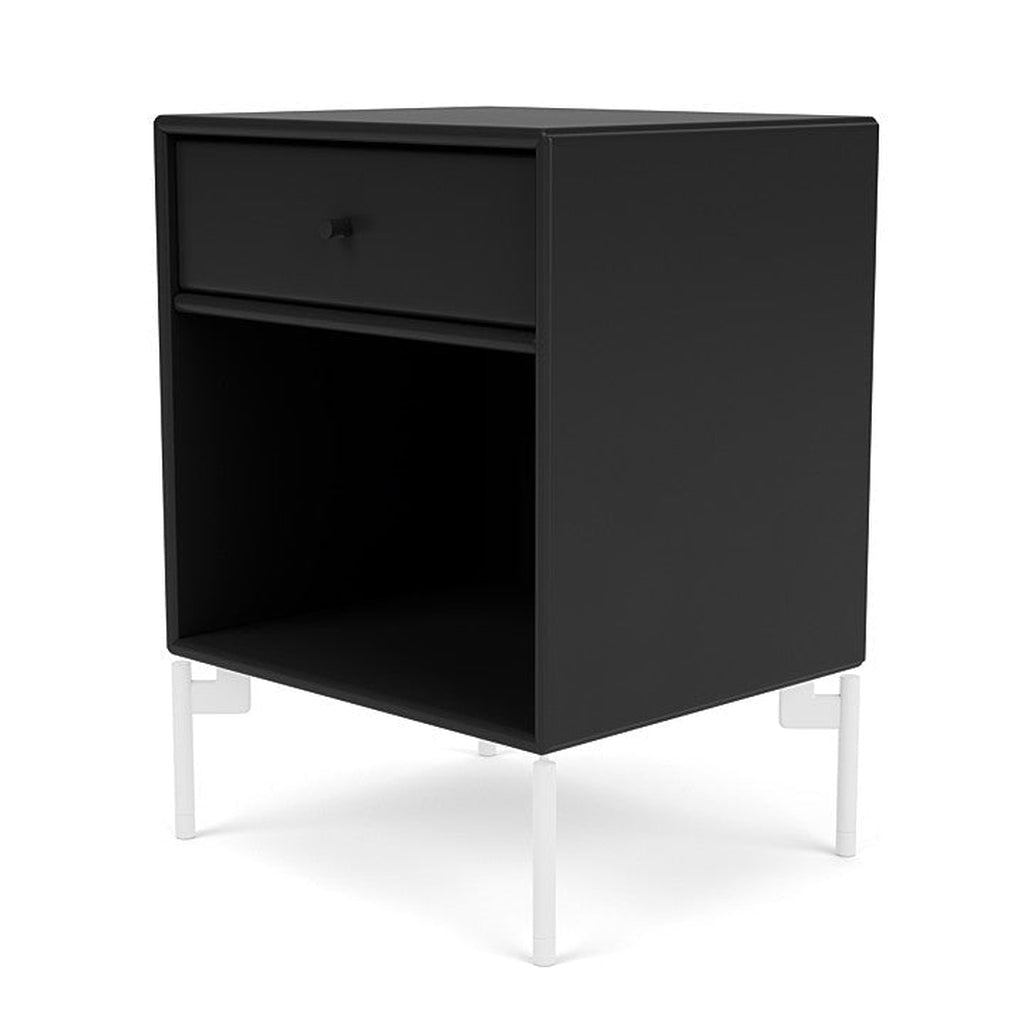 [product_category]-Montana Dream Nightstand With Legs, Black/Snow White-Montana Furniture-5714322379922-000DREAM-05-02-MON-1