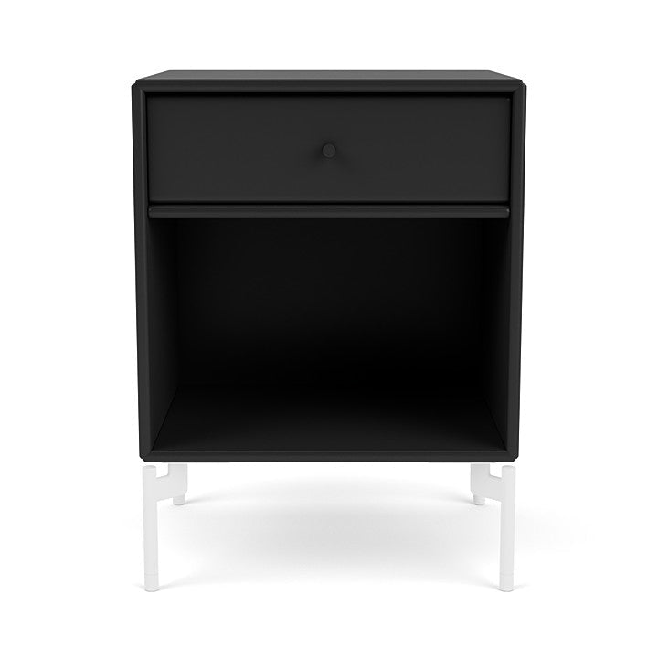 [product_category]-Montana Dream Nightstand With Legs, Black/Snow White-Montana Furniture-5714322379922-000DREAM-05-02-MON-2