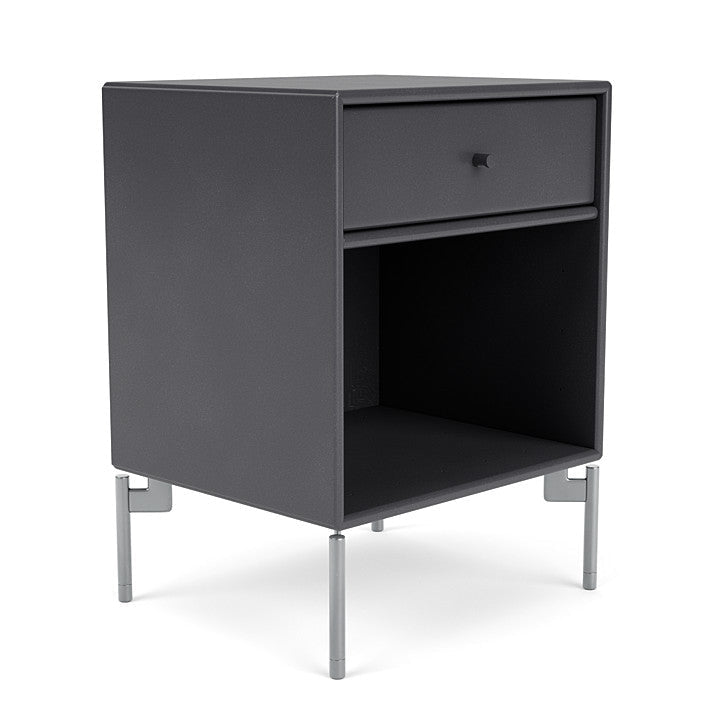 [product_category]-Montana Dream Nightstand With Legs, Carbon Black/Matt Chrome-Montana Furniture-5714322382106-000DREAM-36-01-MON-3