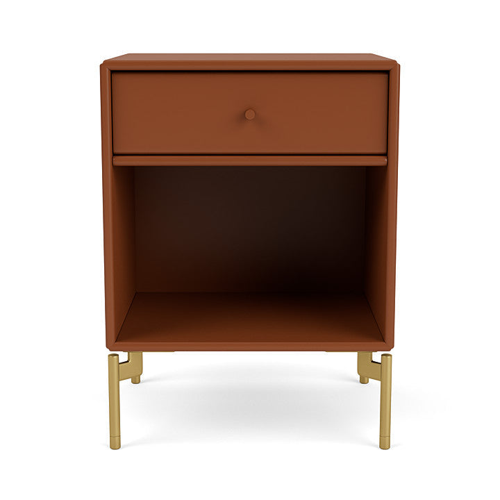 [product_category]-Montana Dream Nightstand With Legs, Hazelnut/Brass-Montana Furniture-5714322380782-000DREAM-146-09-MON-2