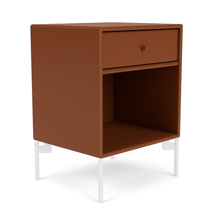 [product_category]-Montana Dream Nightstand With Legs, Hazelnut/Snow White-Montana Furniture-5714322380720-000DREAM-146-02-MON-3