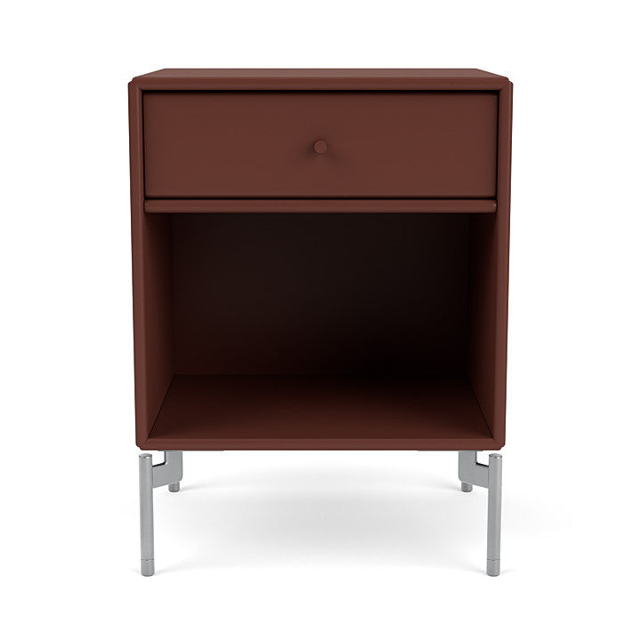 [product_category]-Montana Dream Nightstand With Legs, Masala/Matt Chrome-Montana Furniture-5714322381253-000DREAM-155-01-MON-2