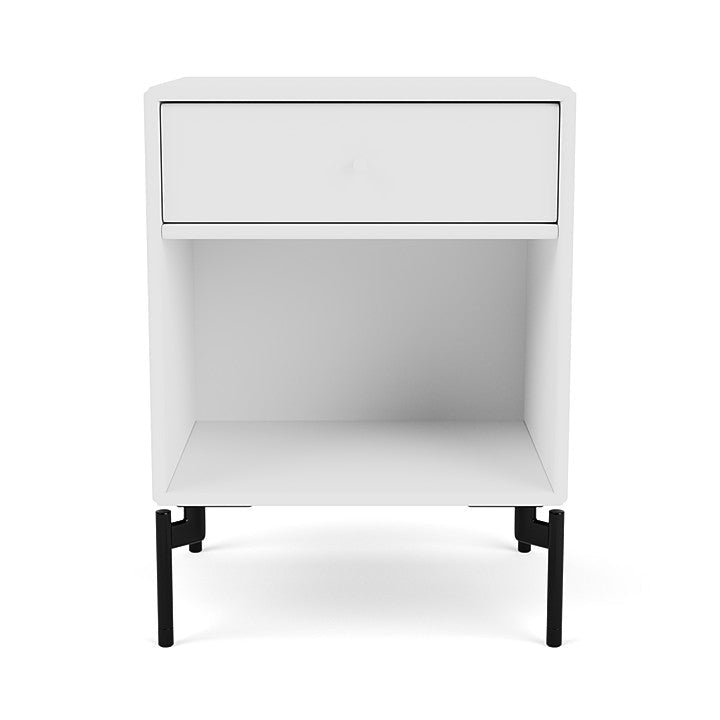 [product_category]-Montana Dream Nightstand With Legs, New White/Black-Montana Furniture-5714322205122-000DREAM-101-03-MON-2