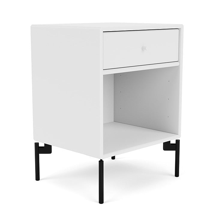 [product_category]-Montana Dream Nightstand With Legs, Snow White/Black-Montana Furniture-5714322382182-000DREAM-38-03-MON-3