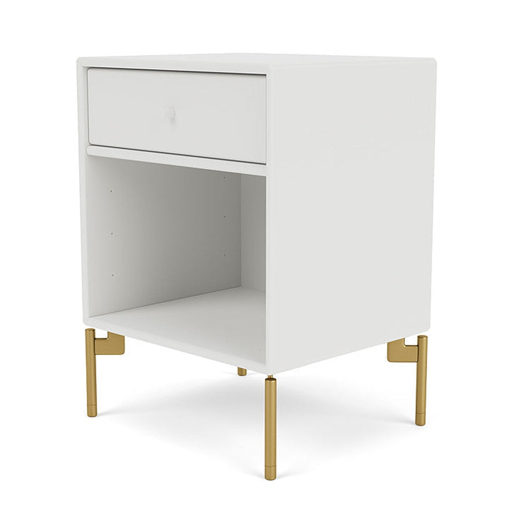 [product_category]-Montana Dream Nightstand With Legs, White/Brass-Montana Furniture-5714322379847-000DREAM-01-09-MON-1