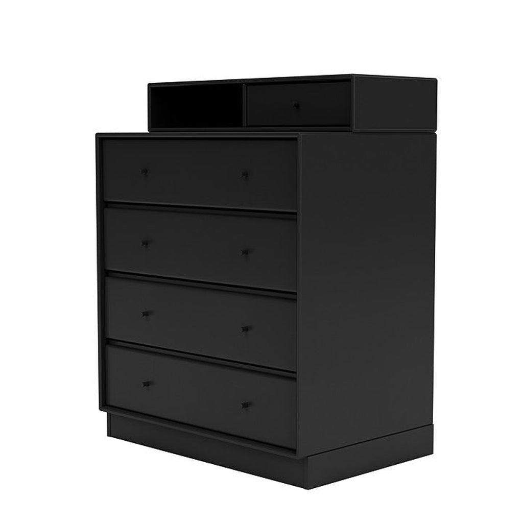 [product_category]-Montana Keep Chest Of Drawers With 7 Cm Plinth, Black-Montana Furniture-5714322260411-0000KEEP-05-07-MON-1