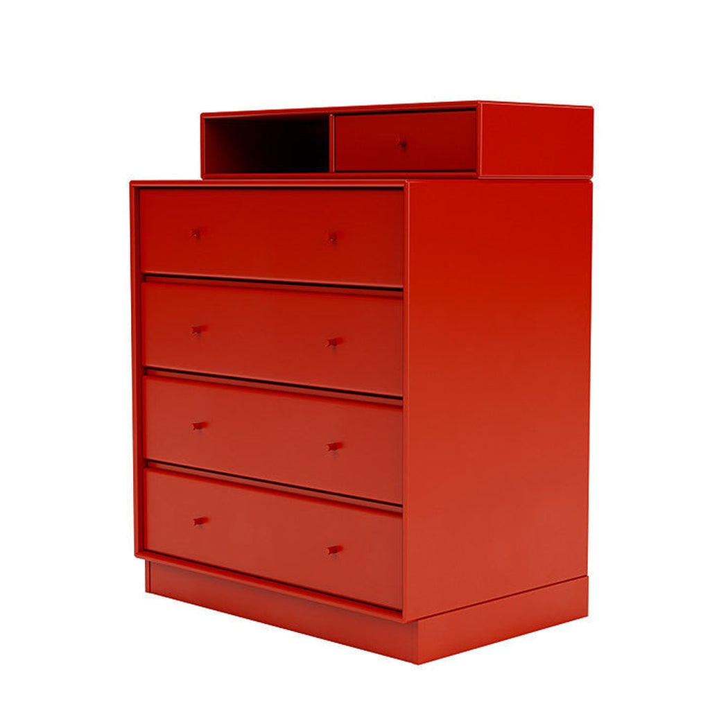 [product_category]-Montana Keep Chest Of Drawers With 7 Cm Plinth, Rosehip Red-Montana Furniture-5714322261531-0000KEEP-145-07-MON-1