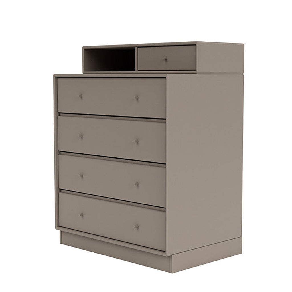 [product_category]-Montana Keep Chest Of Drawers With 7 Cm Plinth, Truffle Grey-Montana Furniture-5714322261210-0000KEEP-141-07-MON-1