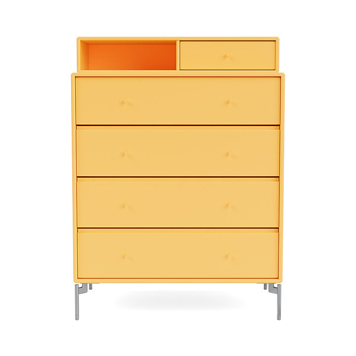 [product_category]-Montana Keep Chest Of Drawers With Legs, Acacia/Matt Chrome-Montana Furniture-5715288346256-0000KEEP-166-01-MON-2