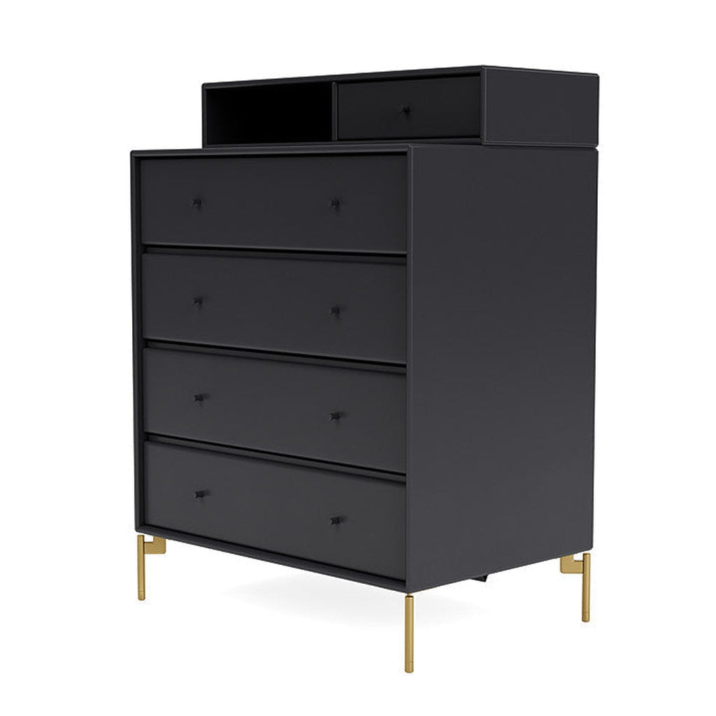 [product_category]-Montana Keep Chest Of Drawers With Legs, Anthracite/Brass-Montana Furniture-5714322260343-0000KEEP-04-09-MON-1