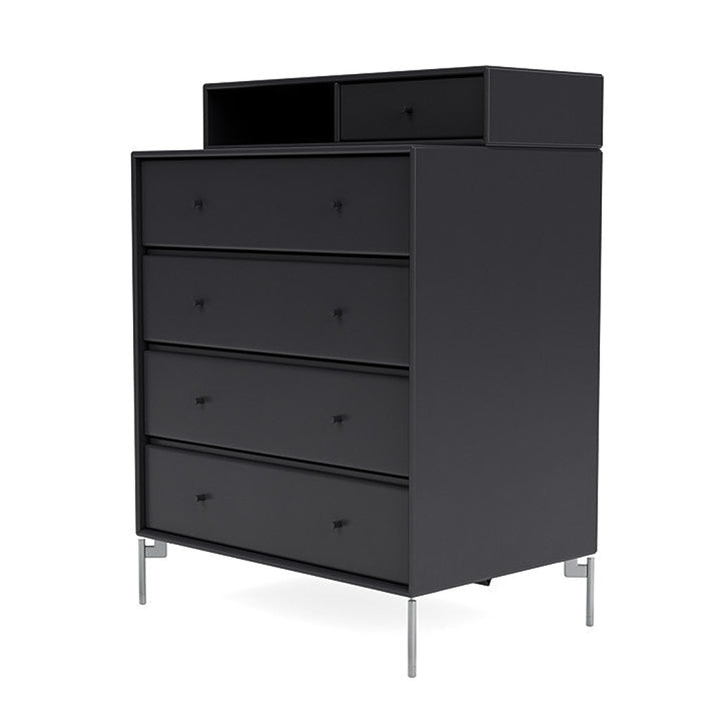 [product_category]-Montana Keep Chest Of Drawers With Legs, Anthracite/Matt Chrome-Montana Furniture-5714322260275-0000KEEP-04-01-MON-1