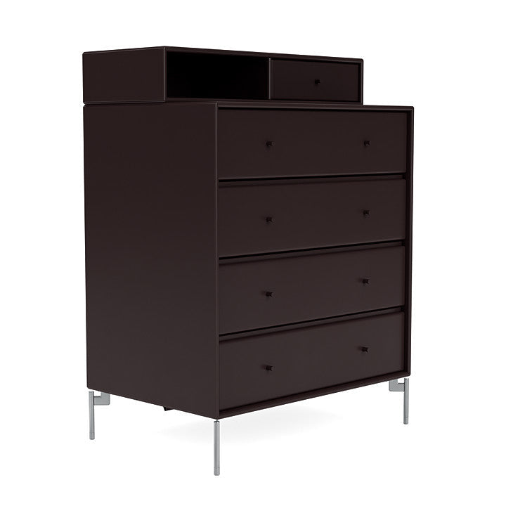 [product_category]-Montana Keep Chest Of Drawers With Legs, Balsamic/Matt Chrome-Montana Furniture-5714322262590-0000KEEP-160-01-MON-3